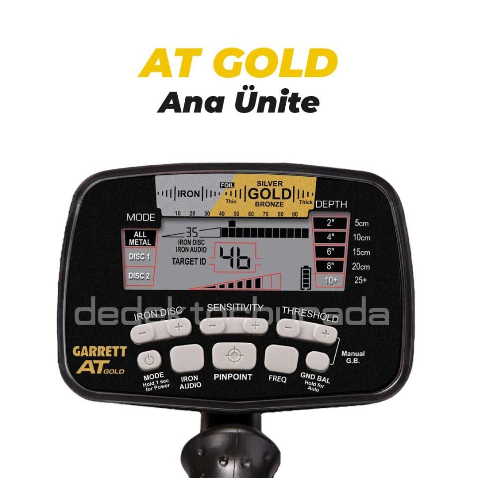 At Gold Altın Dedektörü Çift Başlıklı - 5x8'' + 15'' Ultimate Başlık