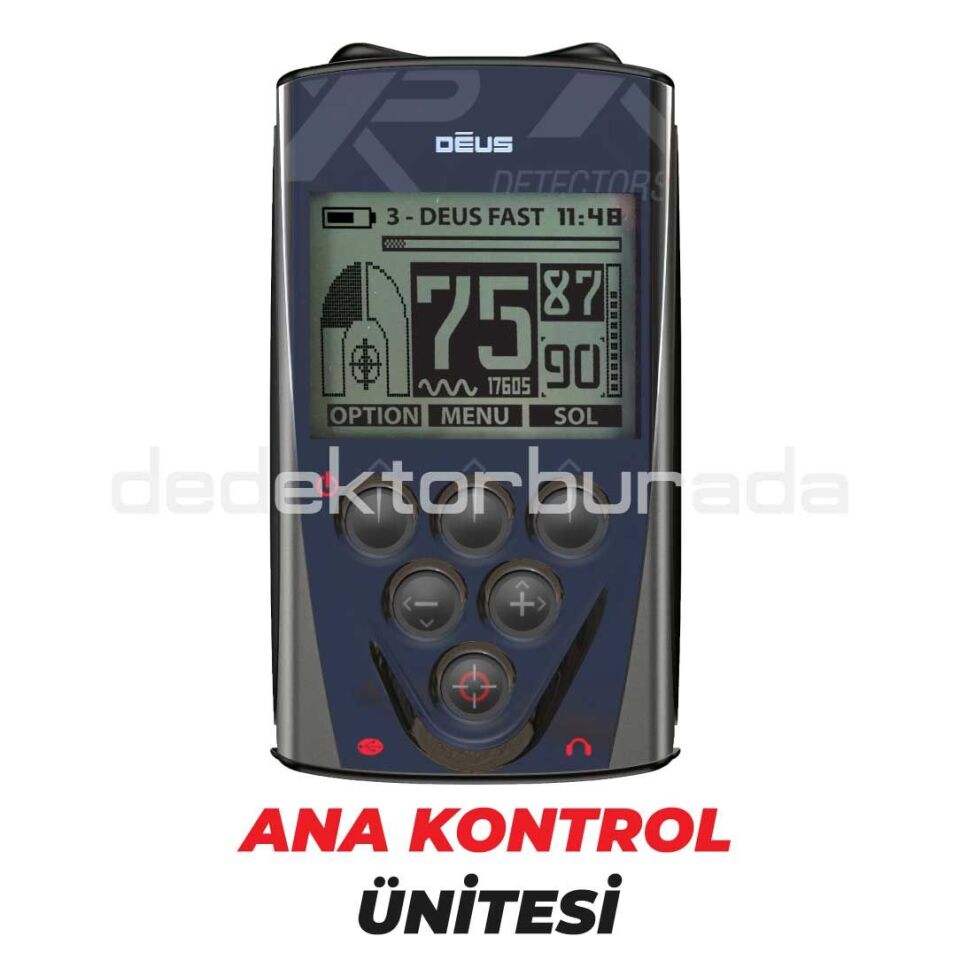 Deus Dedektör - 22,5cm HF Başlık, Ana Kontrol Ünitesi