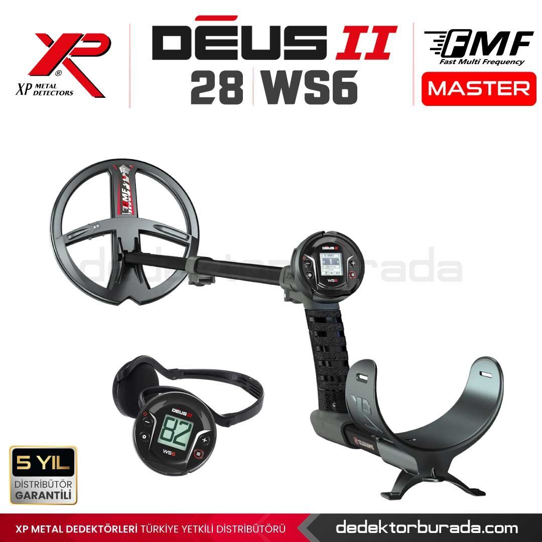 Deus 2 Dedektör - 28cm FMF Başlık, WS6 Master