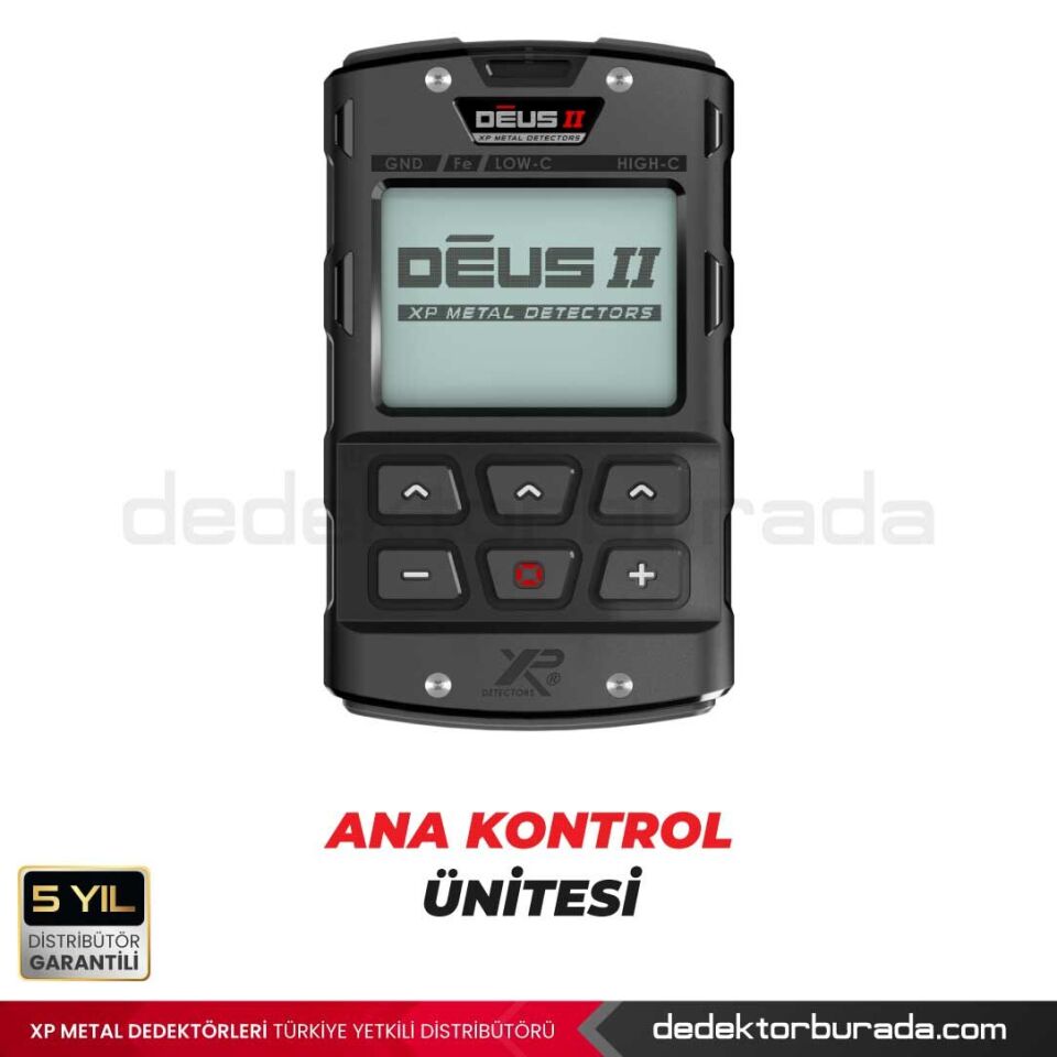 Deus 2 Dedektör - 22,5cm FMF Başlık, Ana Kontrol Ünitesi, WSA2XL Kulaklık