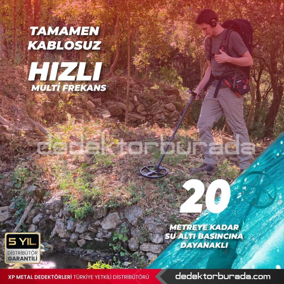 Deus 2 Dedektör - 34x28cm FMF Başlık, Ana Kontrol Ünitesi, FX03 Kulaklık