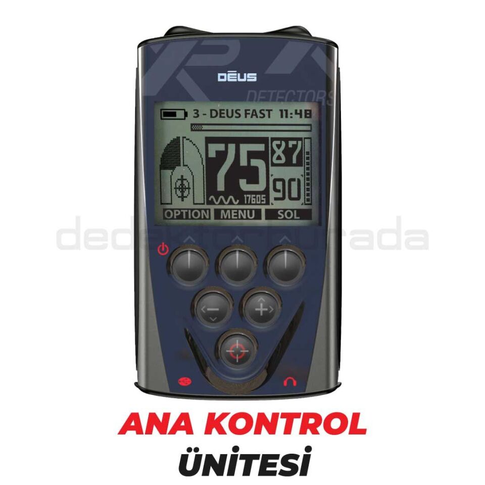Deus Dedektör - 34x28cm X35 Başlık, WS5 Kulaklık, Ana Kontrol Ünitesi