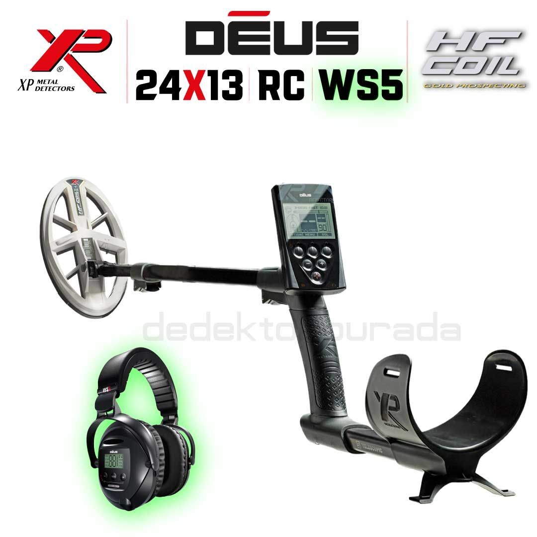 Deus Dedektör - 24x13cm HF Elips Başlık, Ana Kontrol Ünitesi,Ws5 Kulaklık