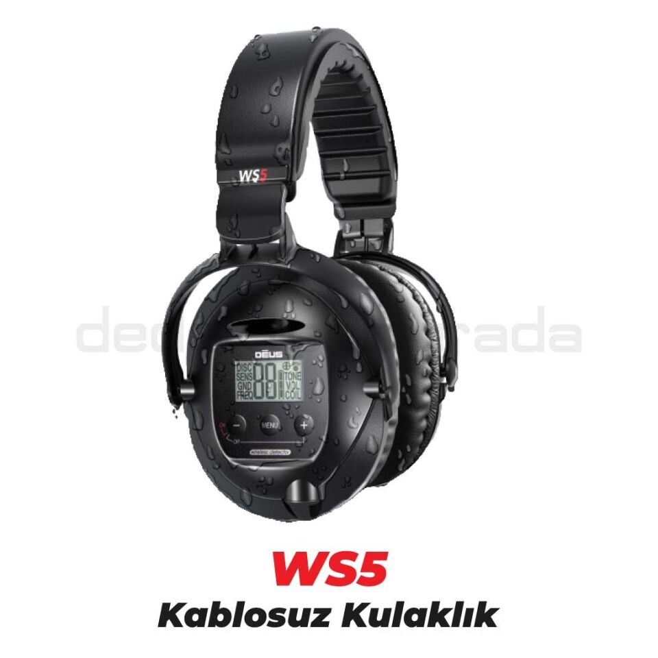 Deus Dedektör - 24x13cm HF Elips Başlık, Ana Kontrol Ünitesi,Ws5 Kulaklık