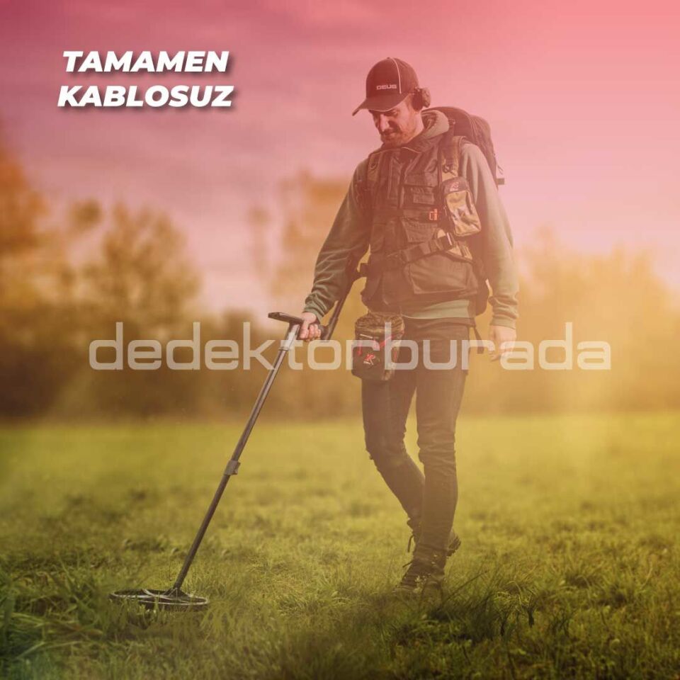 Deus Dedektör - 24x13cm HF Elips Başlık, Ana Kontrol Ünitesi,Ws5 Kulaklık