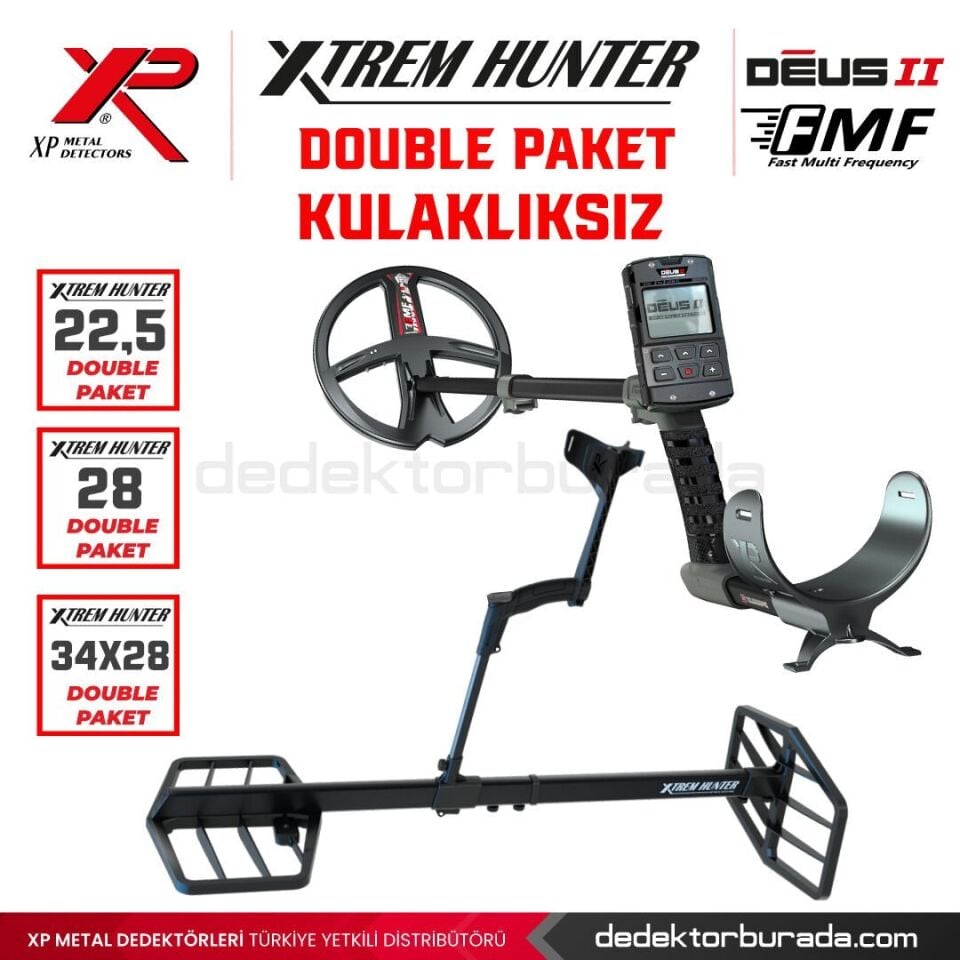 Xtrem Hunter Dedektör - DOUBLE PAKET ( KULAKLIKSIZ )