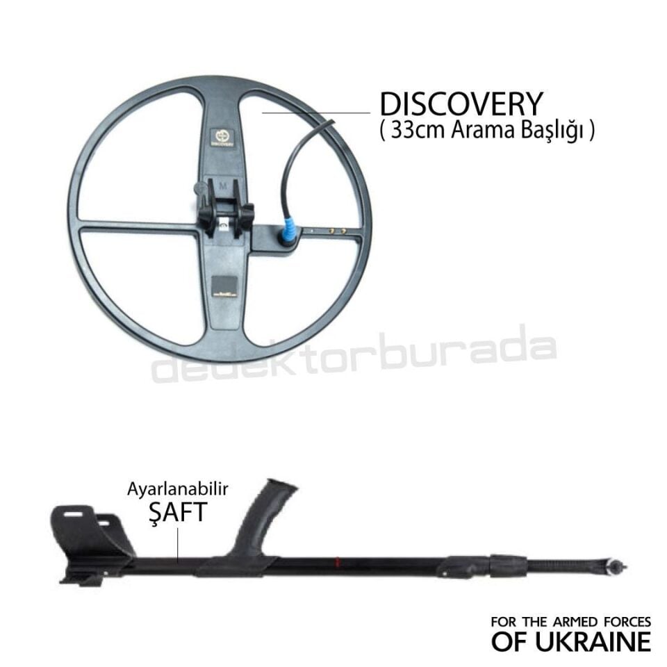 GAUSS MD Dedektör – Discovery 33cm Başlık + Kulaklık