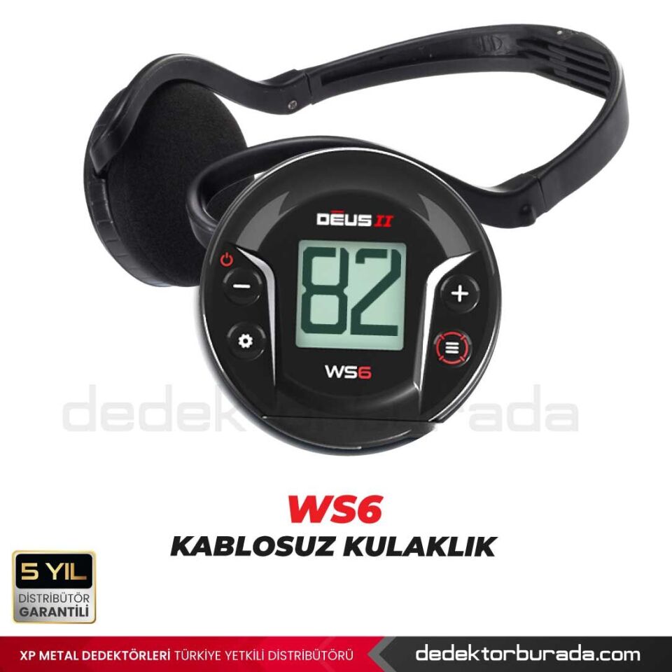 Deus 2 Dedektör - 22,5cm FMF Başlık, WS6 Kulaklık, Ana Kontrol Ünitesi