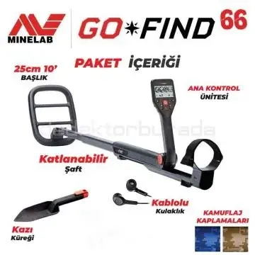 Minelab Dedektör Go Find 66 Dedektör
